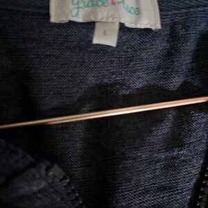 Grace and Lace zipper lounge jacket